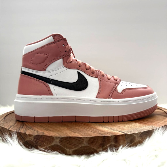 Nike Air Jordan 1 Elevate High Red Stardust Women's 12 Platform DN3253-601 - Picture 1 of 14